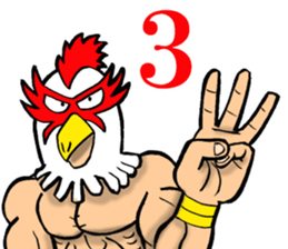 Mask wrestler of the bird sticker #14272826