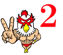 Mask wrestler of the bird sticker #14272827