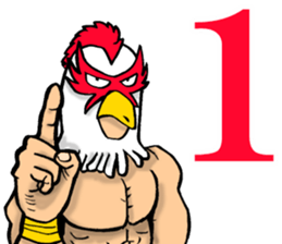 Mask wrestler of the bird sticker #14272828