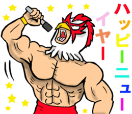 Mask wrestler of the bird sticker #14272829