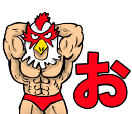 Mask wrestler of the bird sticker #14272832