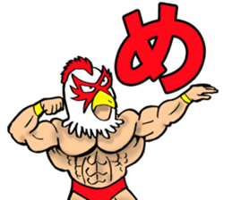 Mask wrestler of the bird sticker #14272833