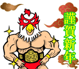 Mask wrestler of the bird sticker #14272841