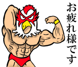 Mask wrestler of the bird sticker #14272843
