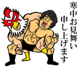 Mask wrestler of the bird sticker #14272851