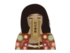 Horror Sticker which works New Year sticker #14273041