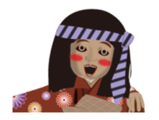 Horror Sticker which works New Year sticker #14273051