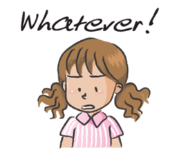 brown hair girl sticker #14273188