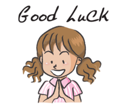 brown hair girl sticker #14273198