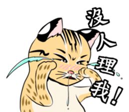 cute Leopard Cat. sticker #14273413