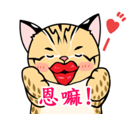 cute Leopard Cat. sticker #14273422