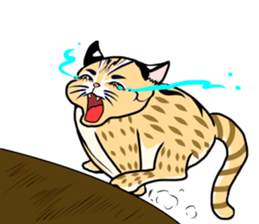 cute Leopard Cat. sticker #14273426
