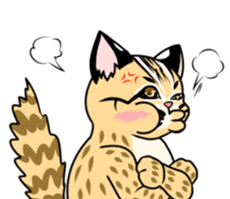cute Leopard Cat. sticker #14273429