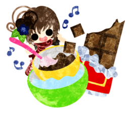 Pretty little people -Chocolate Sweets- sticker #14274279