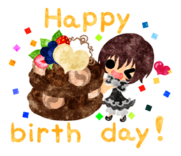 Pretty little people -Chocolate Sweets- sticker #14274296