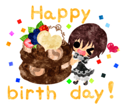 Pretty little people -Chocolate Sweets- sticker #14274296