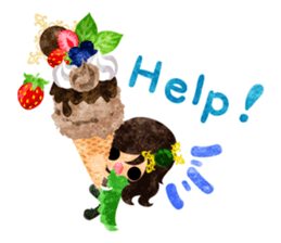 Pretty little people -Chocolate Sweets- sticker #14274309