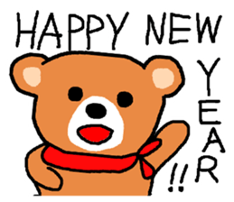New Year Sticker usable every year sticker #14274639
