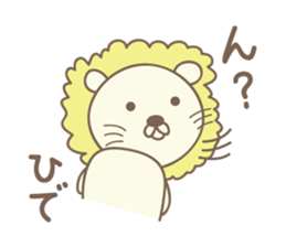 Cute lion sticker for Hide sticker #14274884