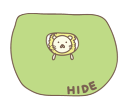 Cute lion sticker for Hide sticker #14274897