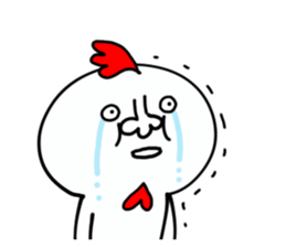 NEW YEAR CHICKEN HUMAN sticker #14275185