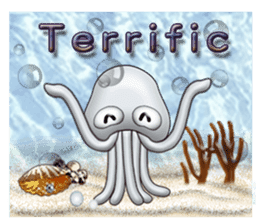 Marine organisms (English) sticker #14275734