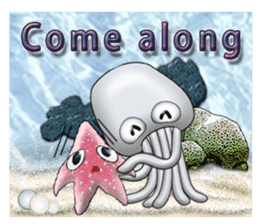 Marine organisms (English) sticker #14275741