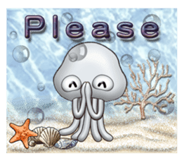 Marine organisms (English) sticker #14275745