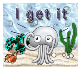 Marine organisms (English) sticker #14275746