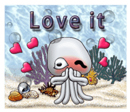 Marine organisms (English) sticker #14275760