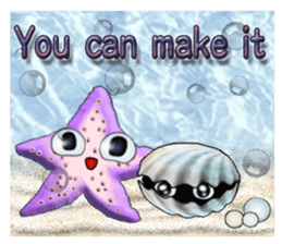 Marine organisms (English) sticker #14275762