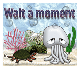 Marine organisms (English) sticker #14275765