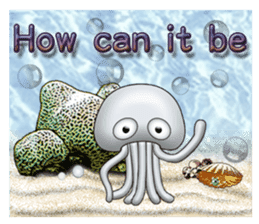 Marine organisms (English) sticker #14275769