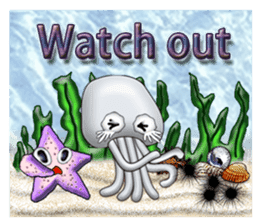 Marine organisms (English) sticker #14275773