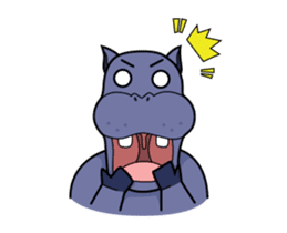 Pota The Hippo : animated sticker #14276182