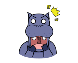 Pota The Hippo : animated sticker #14276182