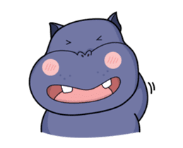 Pota The Hippo : animated sticker #14276183