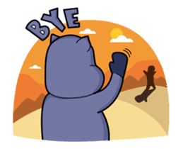 Pota The Hippo : animated sticker #14276187