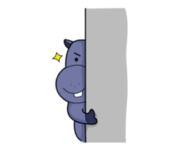 Pota The Hippo : animated sticker #14276189