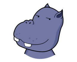 Pota The Hippo : animated sticker #14276190