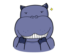 Pota The Hippo : animated sticker #14276191