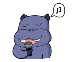 Pota The Hippo : animated sticker #14276194