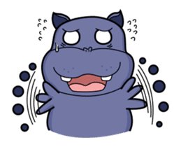 Pota The Hippo : animated sticker #14276195