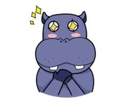 Pota The Hippo : animated sticker #14276199