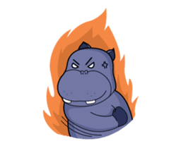 Pota The Hippo : animated sticker #14276200