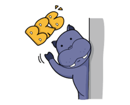 Pota The Hippo : animated sticker #14276202