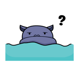 Pota The Hippo : animated sticker #14276204
