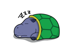 Pota The Hippo : animated sticker #14276205