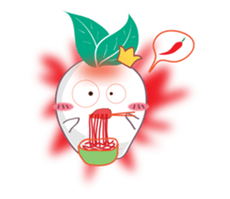 Super Crazy Radish sticker #14276336