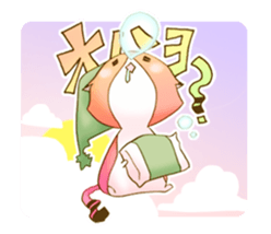 rainbow-color one word cat sticker #14276923